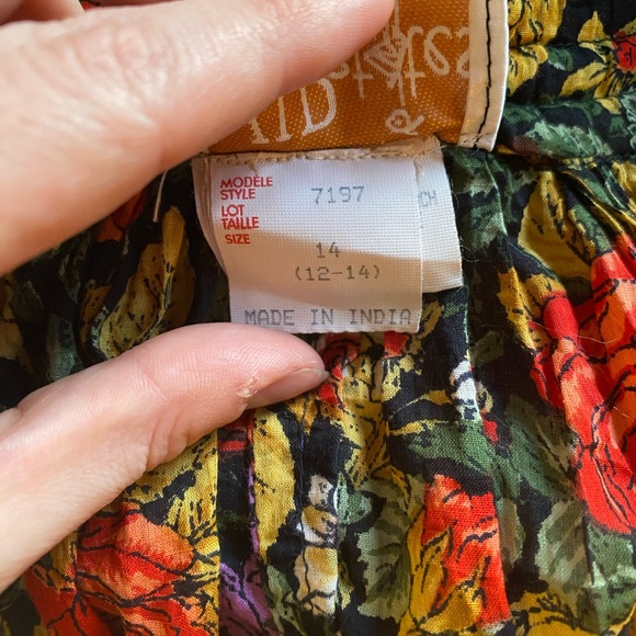 Cotton floral maxi skirt - Picture 4 of 5